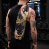 Moon Koi temalı eşsiz spor havlusu.