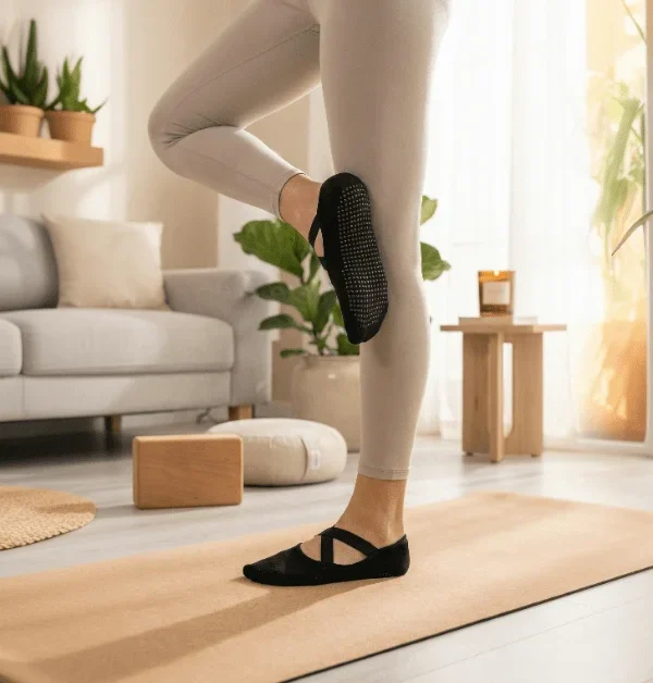 Maksimum Denge ve Güveniyle Kaydırmaz Pilates Çorabı