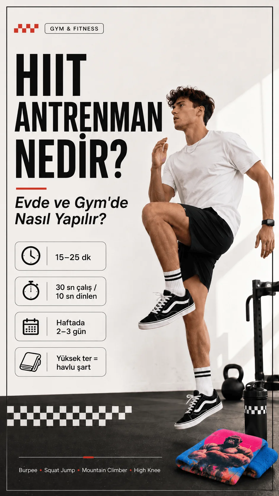 HIIT Antrenman Nedir? Evde ve Gym’de Nasıl Yapılır?